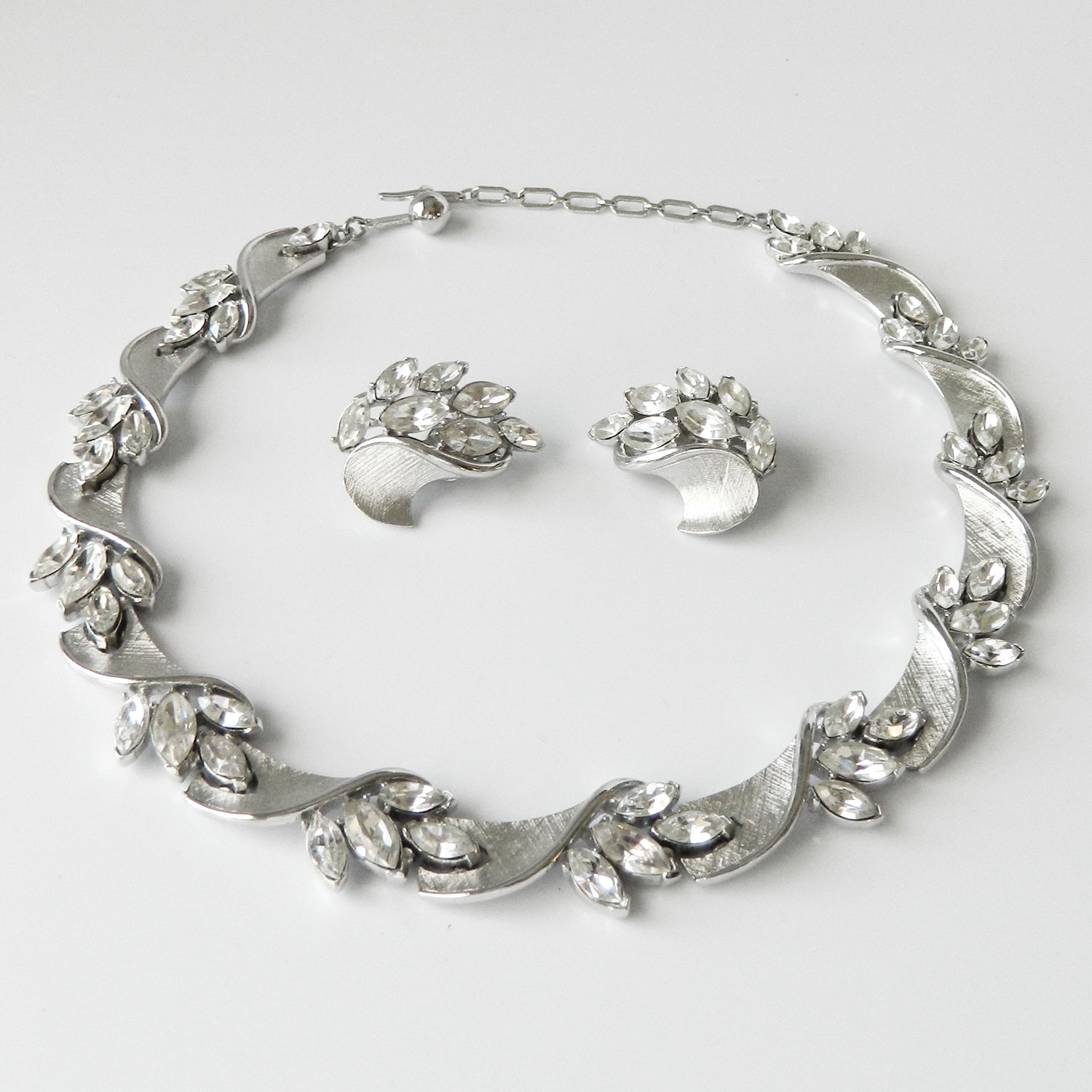 Trifari necklace and earrings set