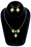 antique cameo necklace set