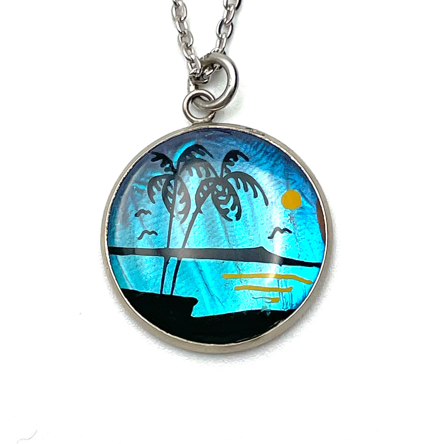 butterfly wing necklace