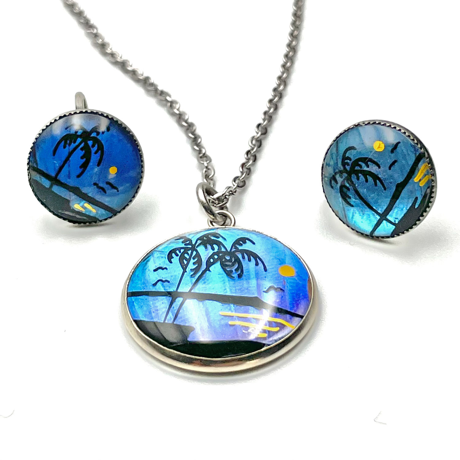 butterfly wing necklace