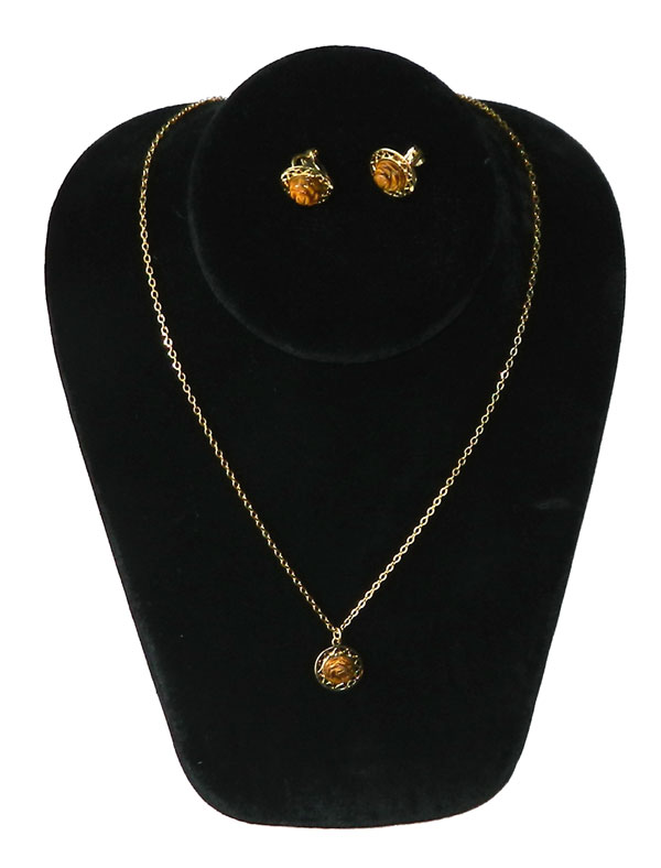 Sarah Coventry tiger eye necklace 