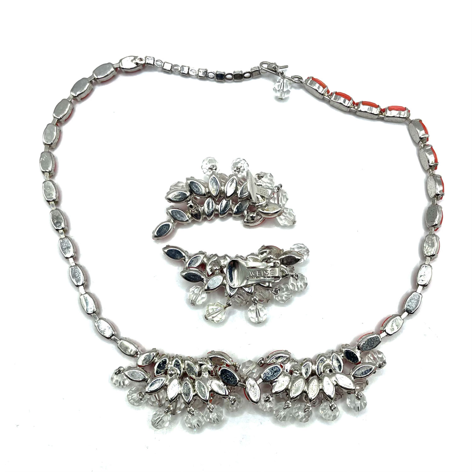 1950s Weiss necklace and earring set