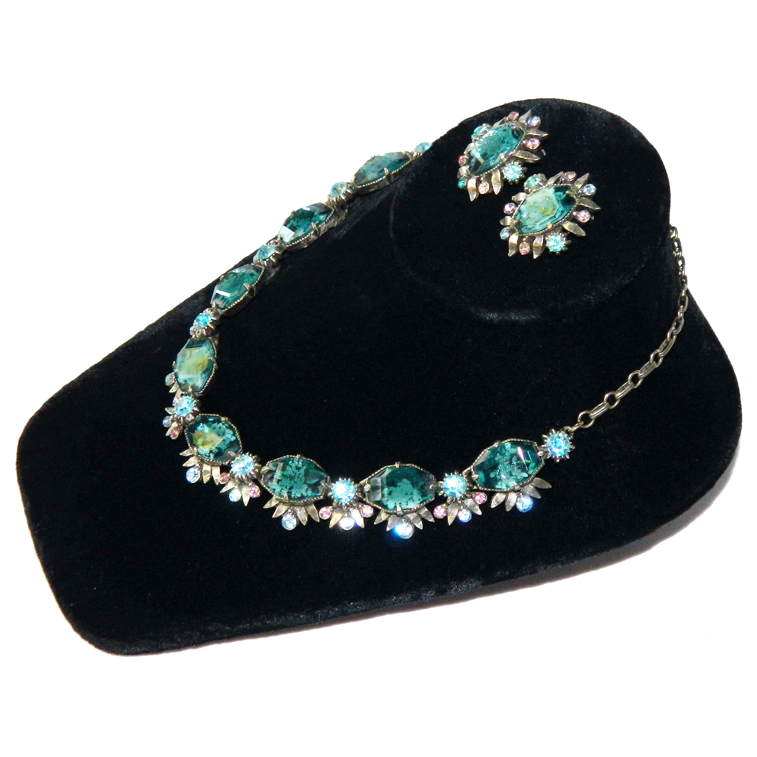 1950's Florenza necklace and earring set