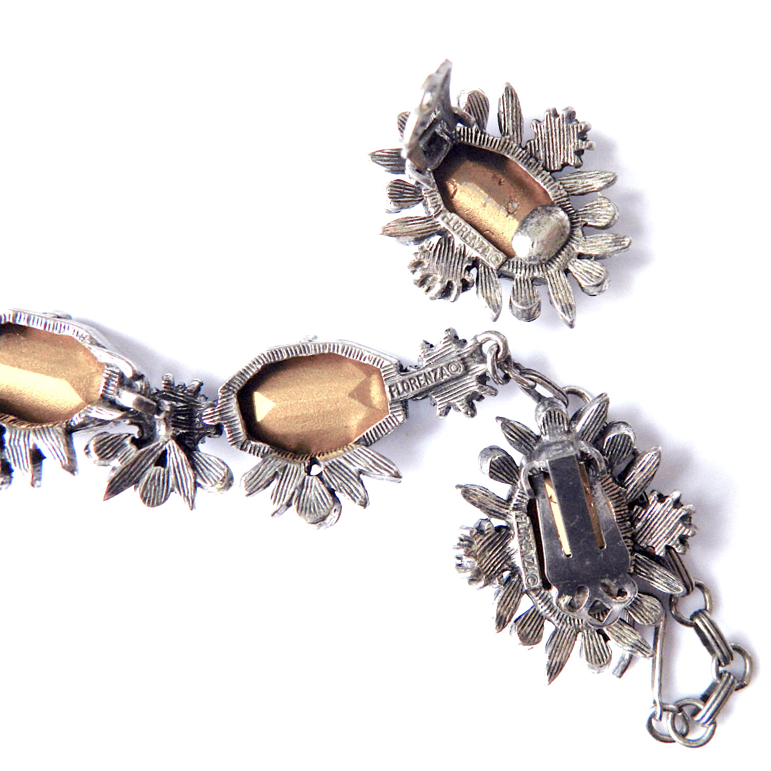 1950's Florenza necklace and earring set