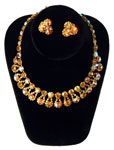 Kramer rhinestone necklace set