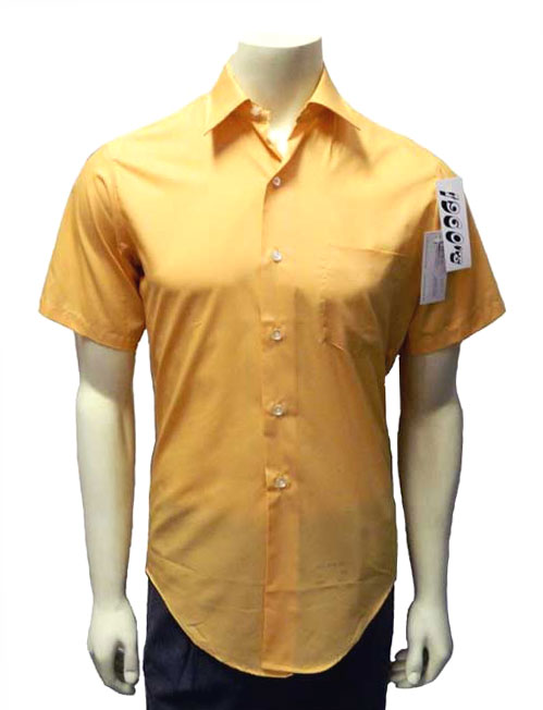 vintage orange short sleeve dress shirt