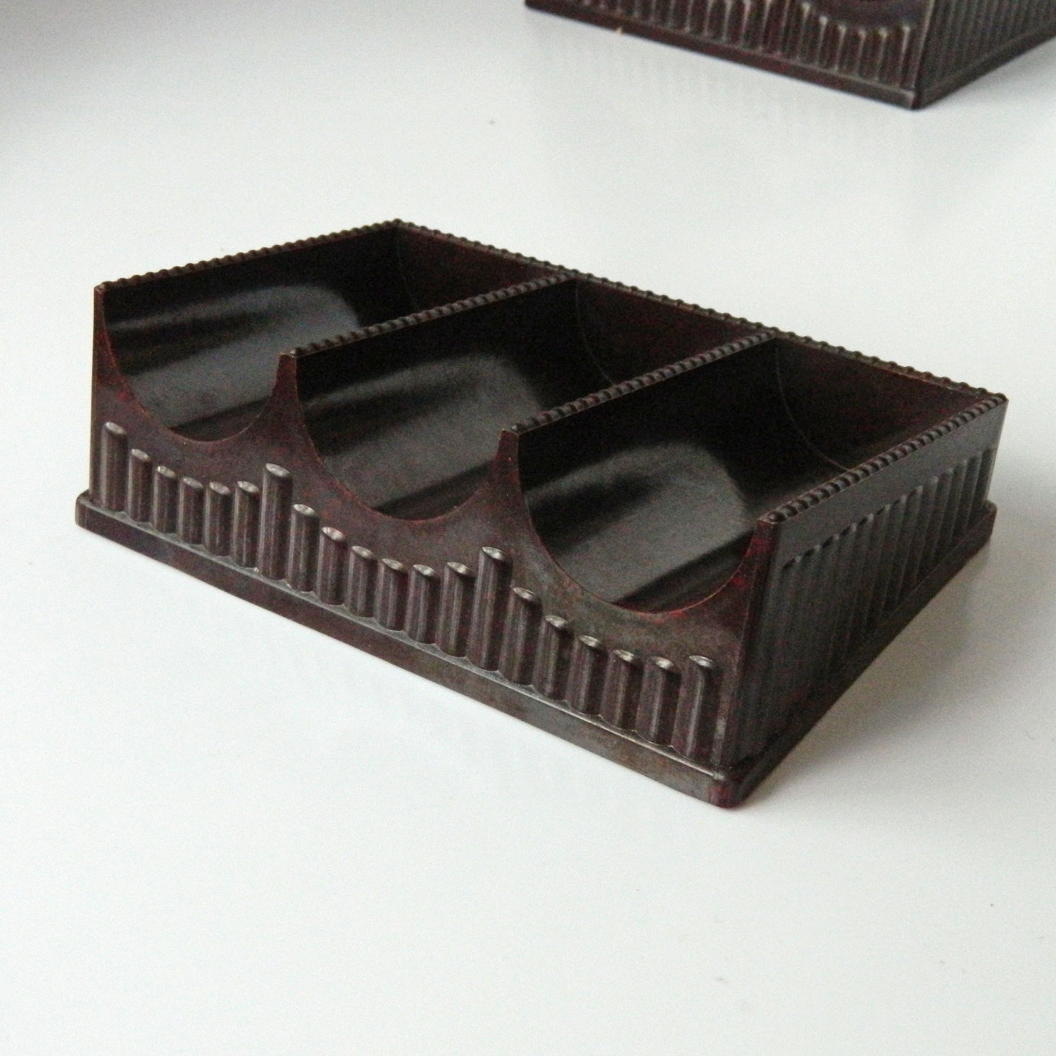 Vintage bakelite poker chip trays