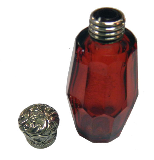 antique cranberry glass vinaigrette