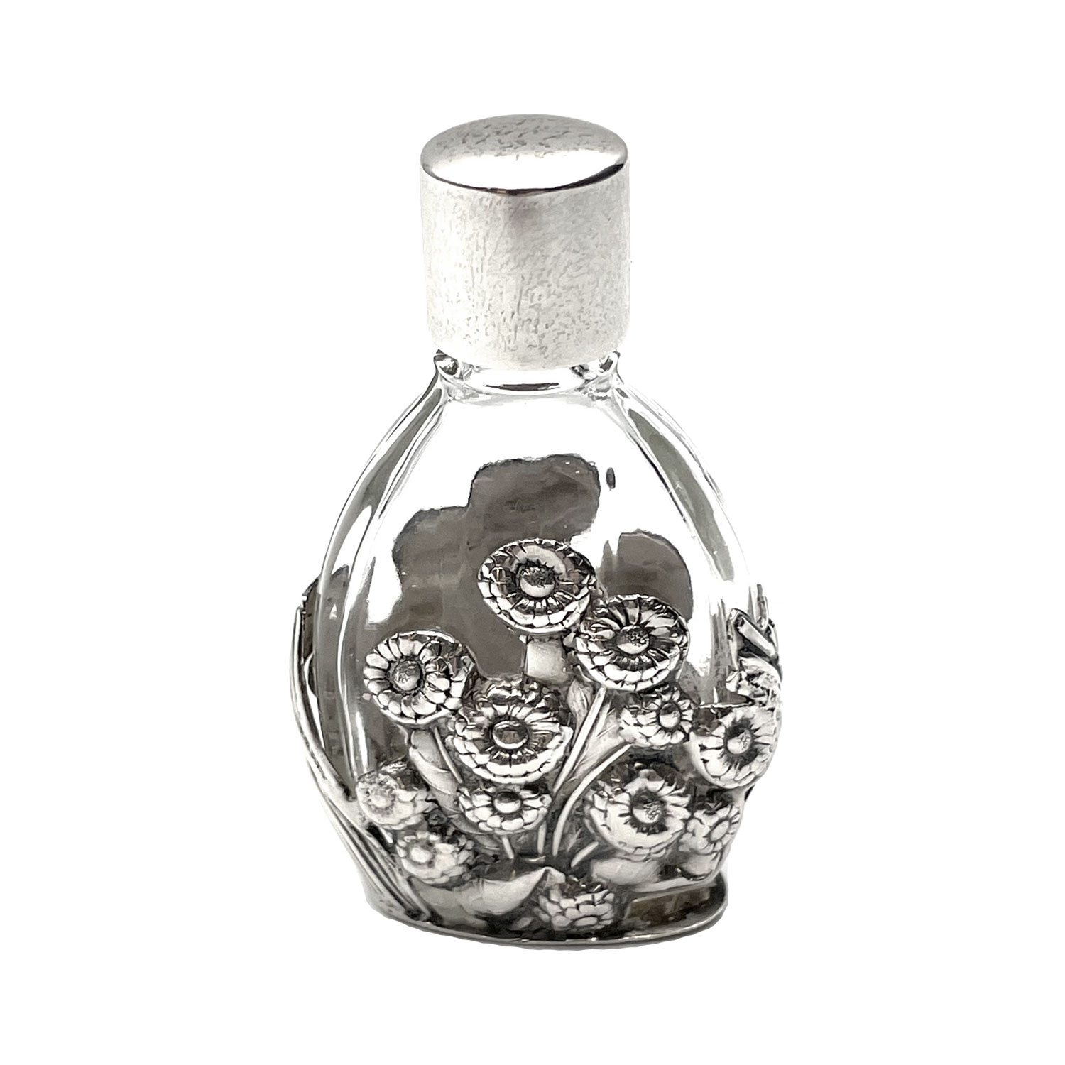 Sterling overlay perfume bottle