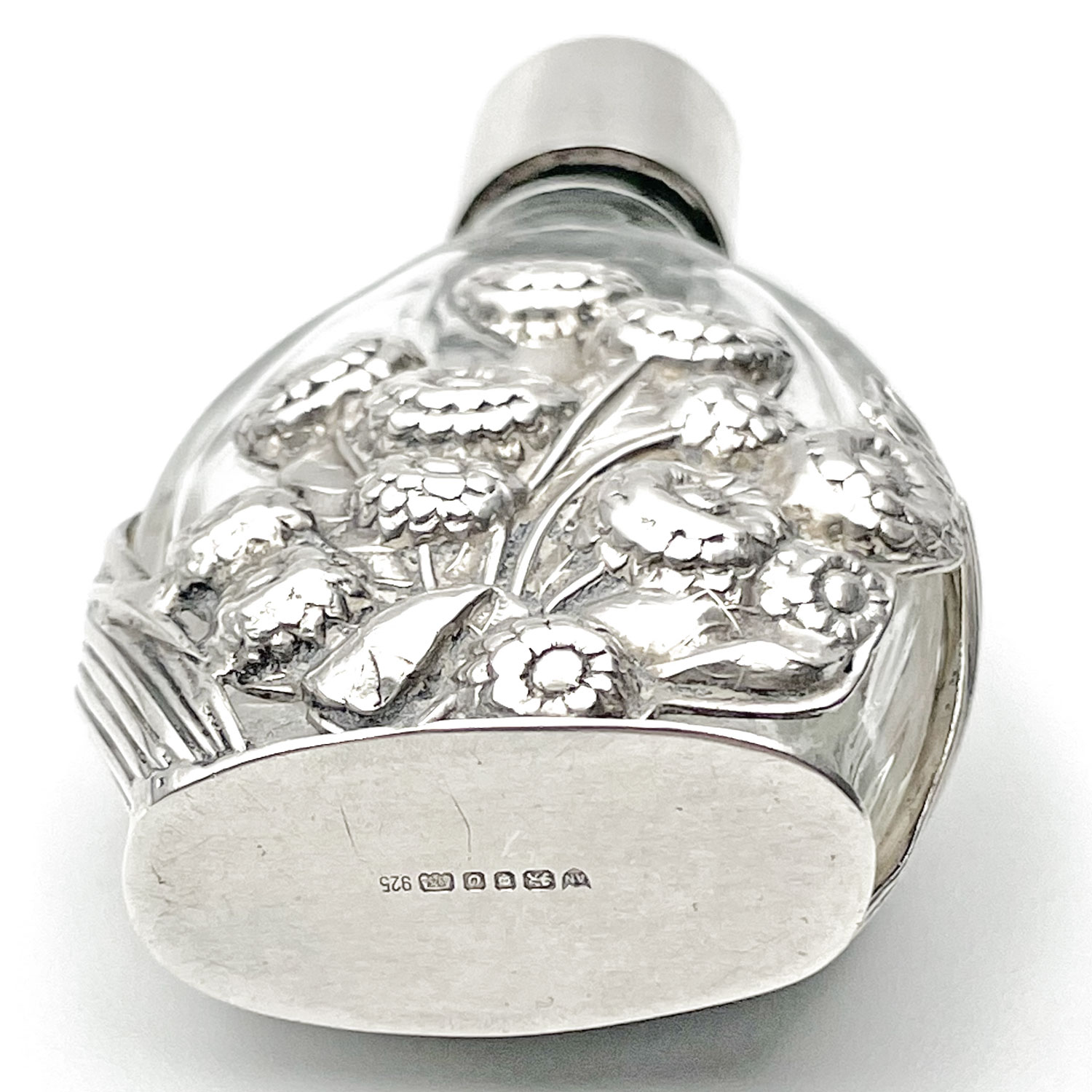 Sterling overlay perfume bottle