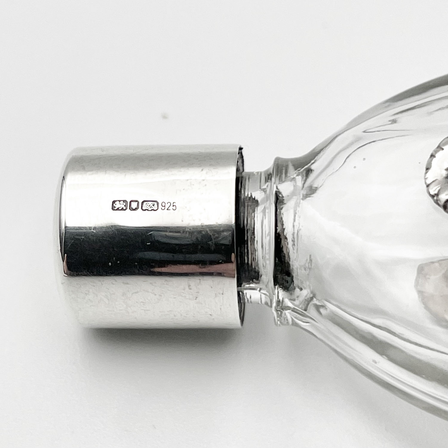 Sterling overlay perfume bottle