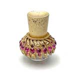 mid century rhinestone perfume bottle