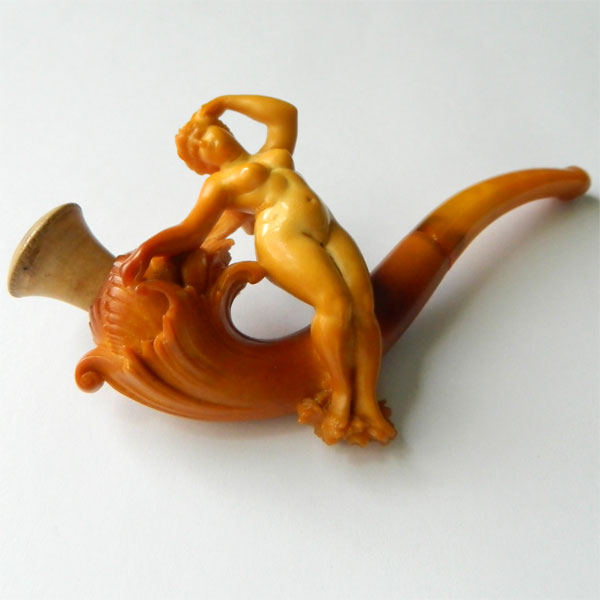 Antique art nouveau meerschaum pipe