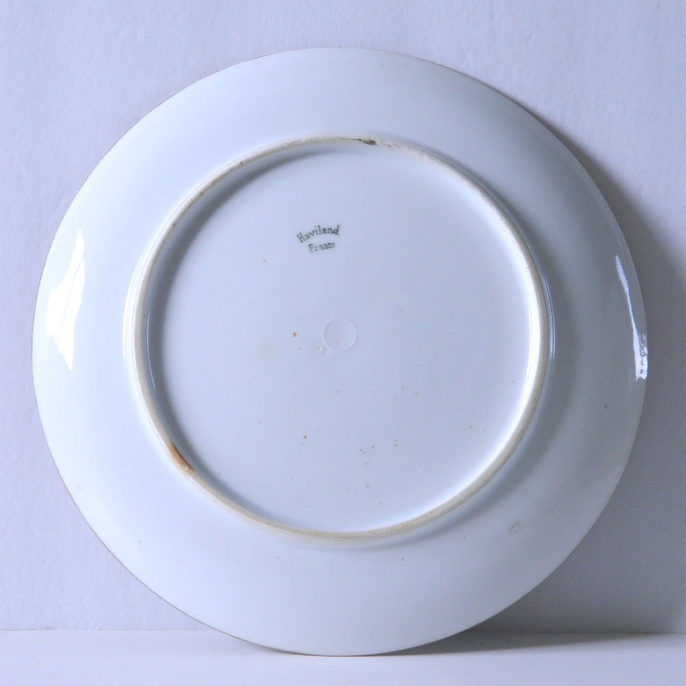 Hand painted Haviland porcelain plate