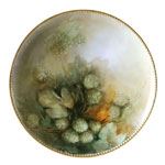 antique Haviland painted plate