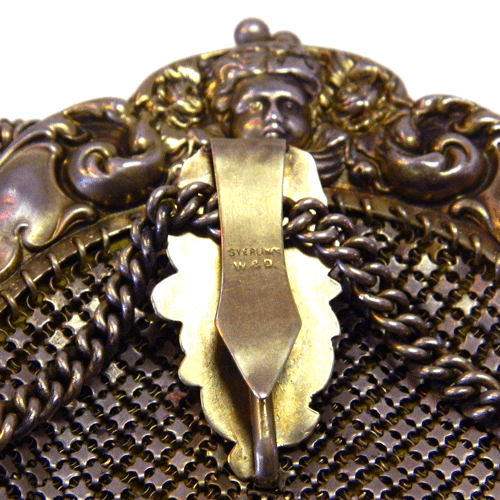 Antique sterling silver Whiting and Davis mesh handbag
