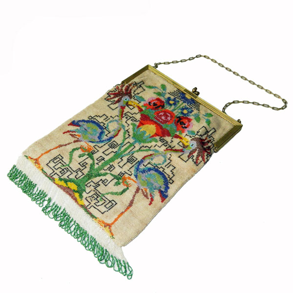 Victorian beaded handbag