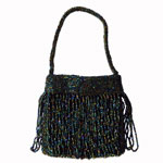 Beaded fringe purse
