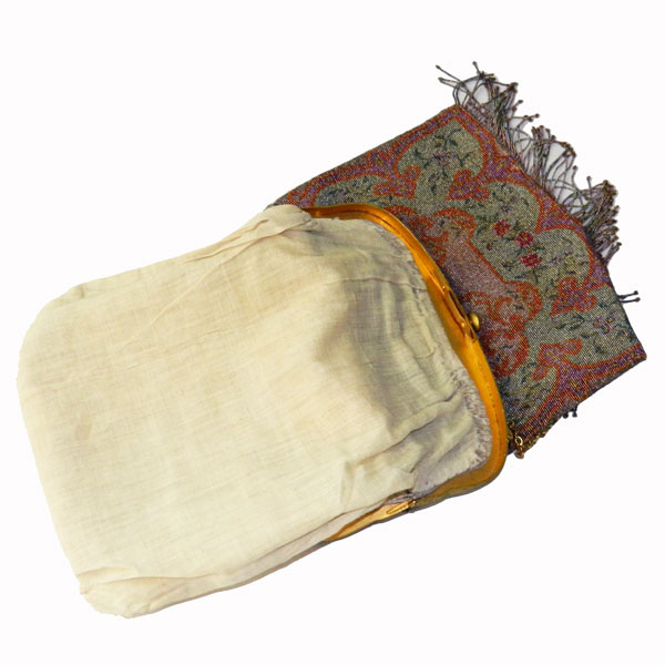 Antique micro bead purse