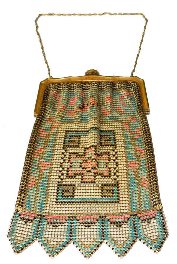 1920's Whiting and Davis mesh handbag