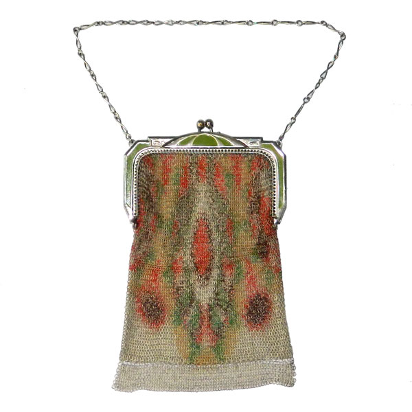 1920's Whiting and Davis mesh handbag