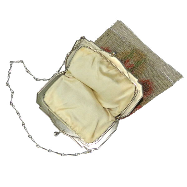 1920's Whiting and Davis mesh handbag