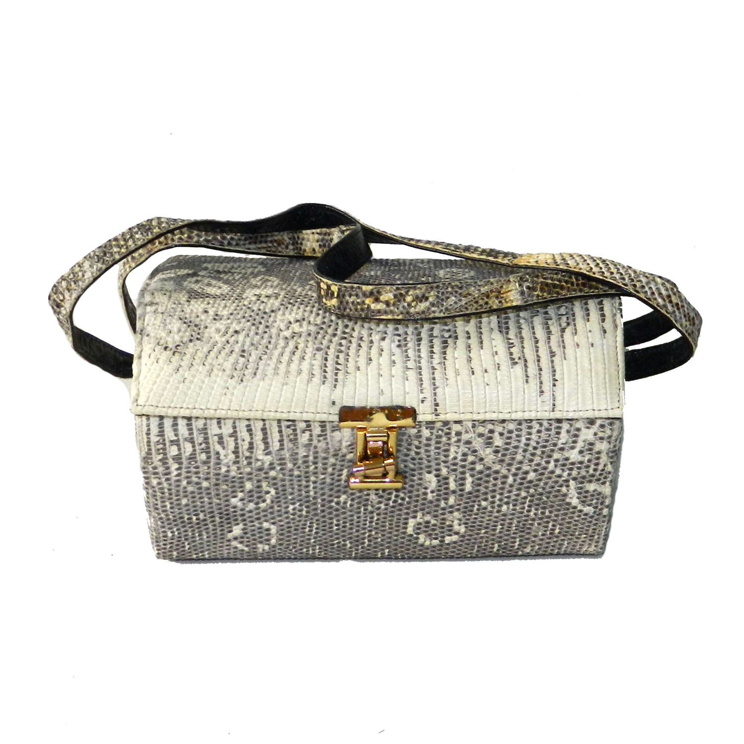 1940's faux ostrich leather purse