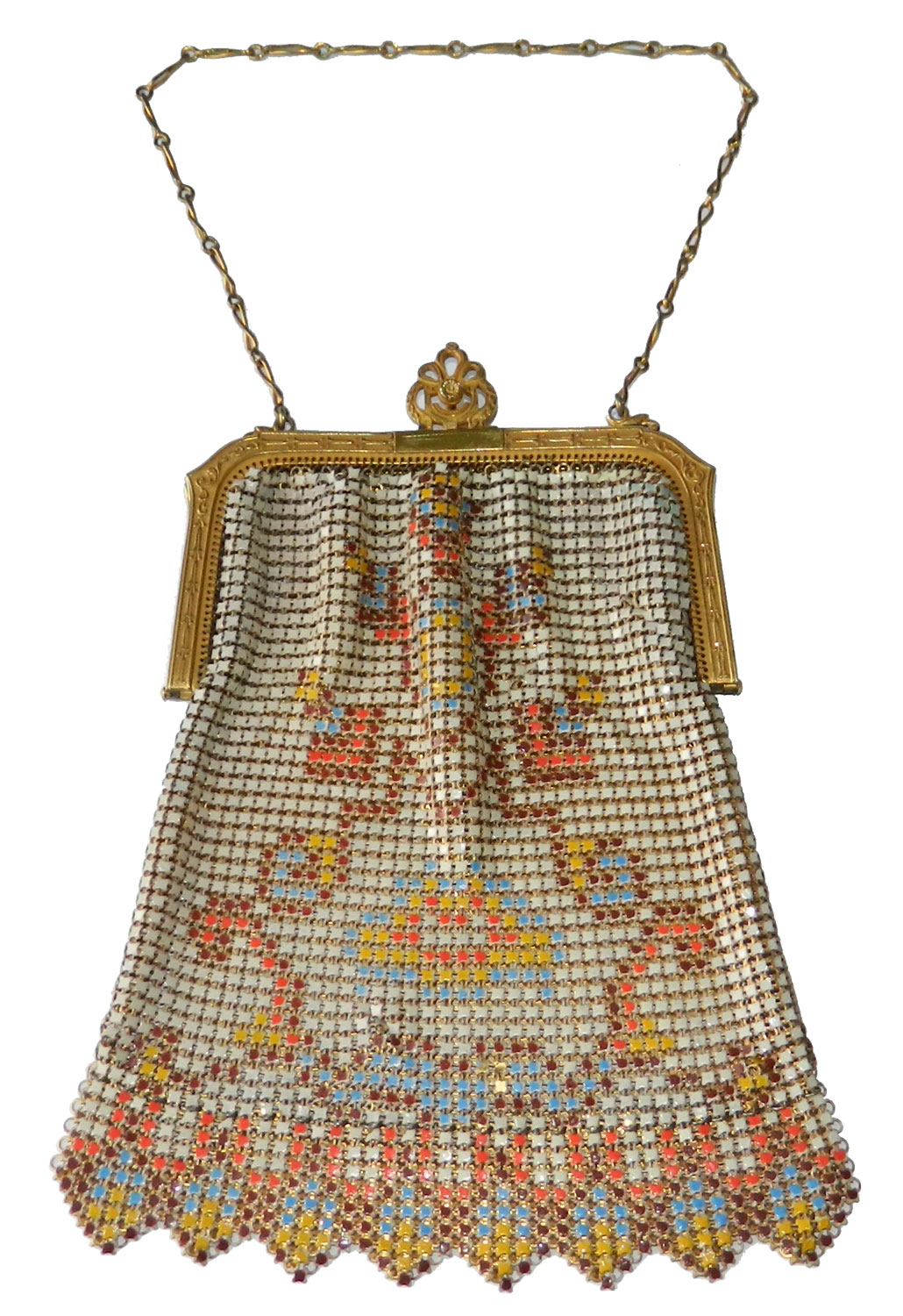 1920's Whiting and Davis mesh handbag