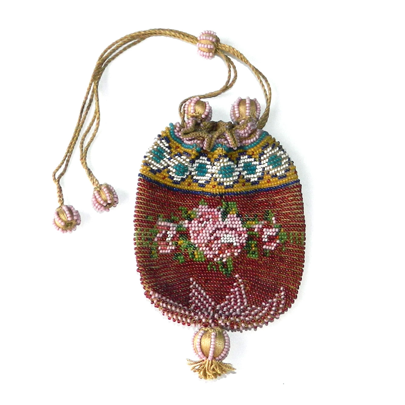 Antique beaded coin purse
