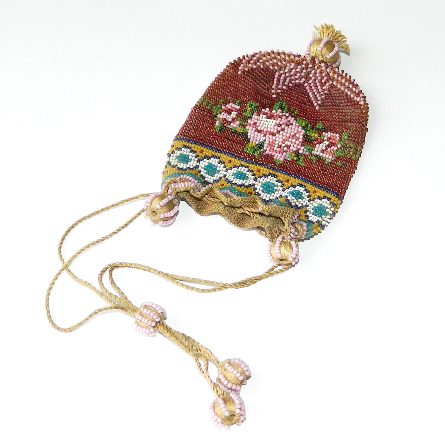 Antique beaded coin purse