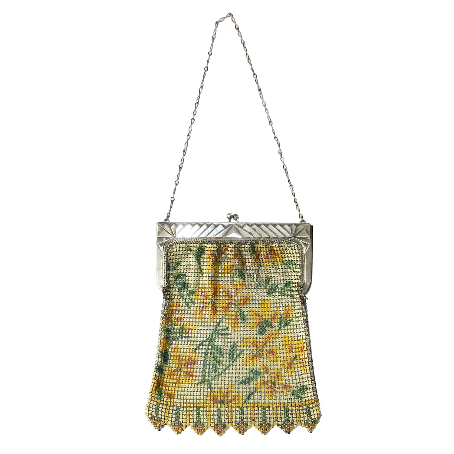 1920's Whiting and Davis mesh handbag