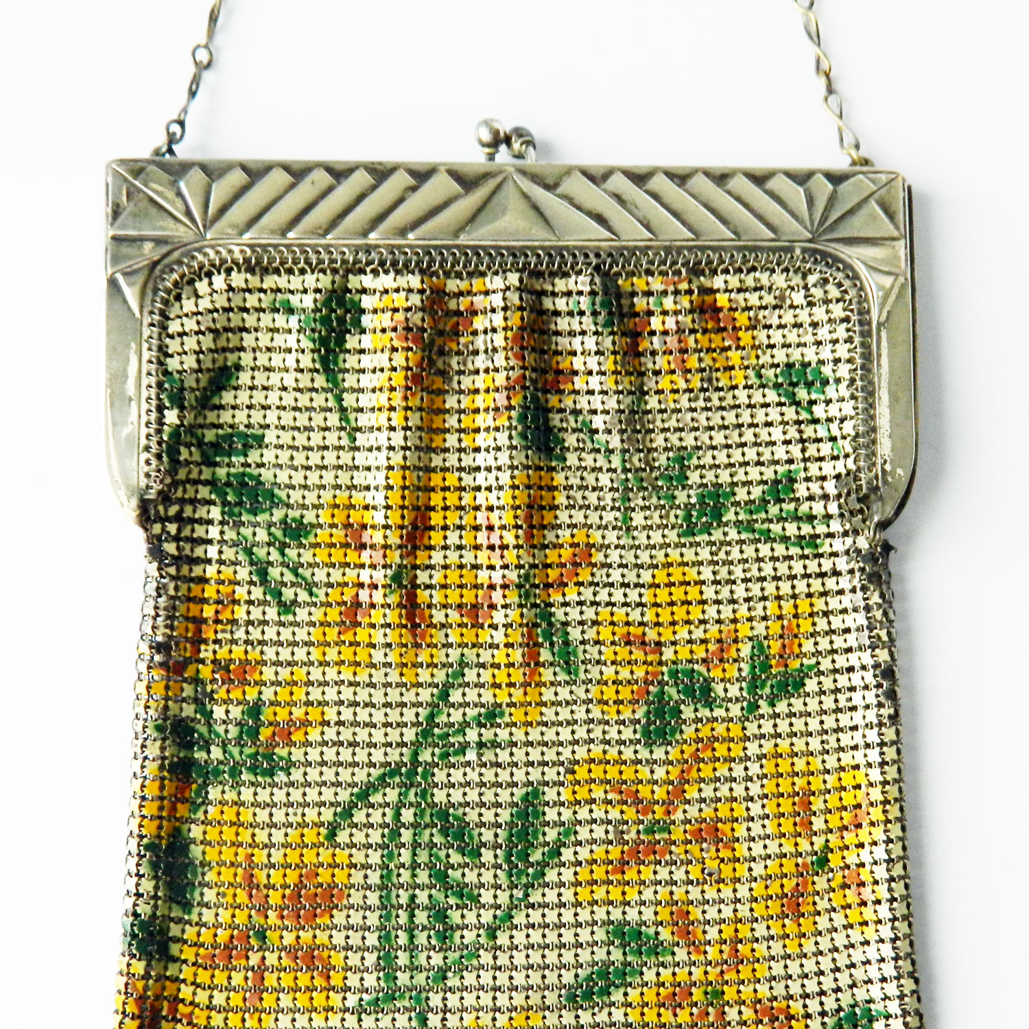1920's Whiting and Davis mesh handbag
