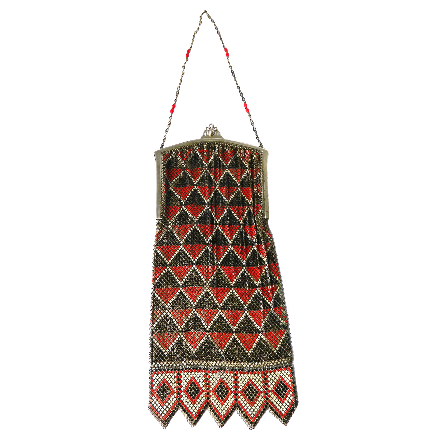 1920s Whiting and Davis mesh handbag