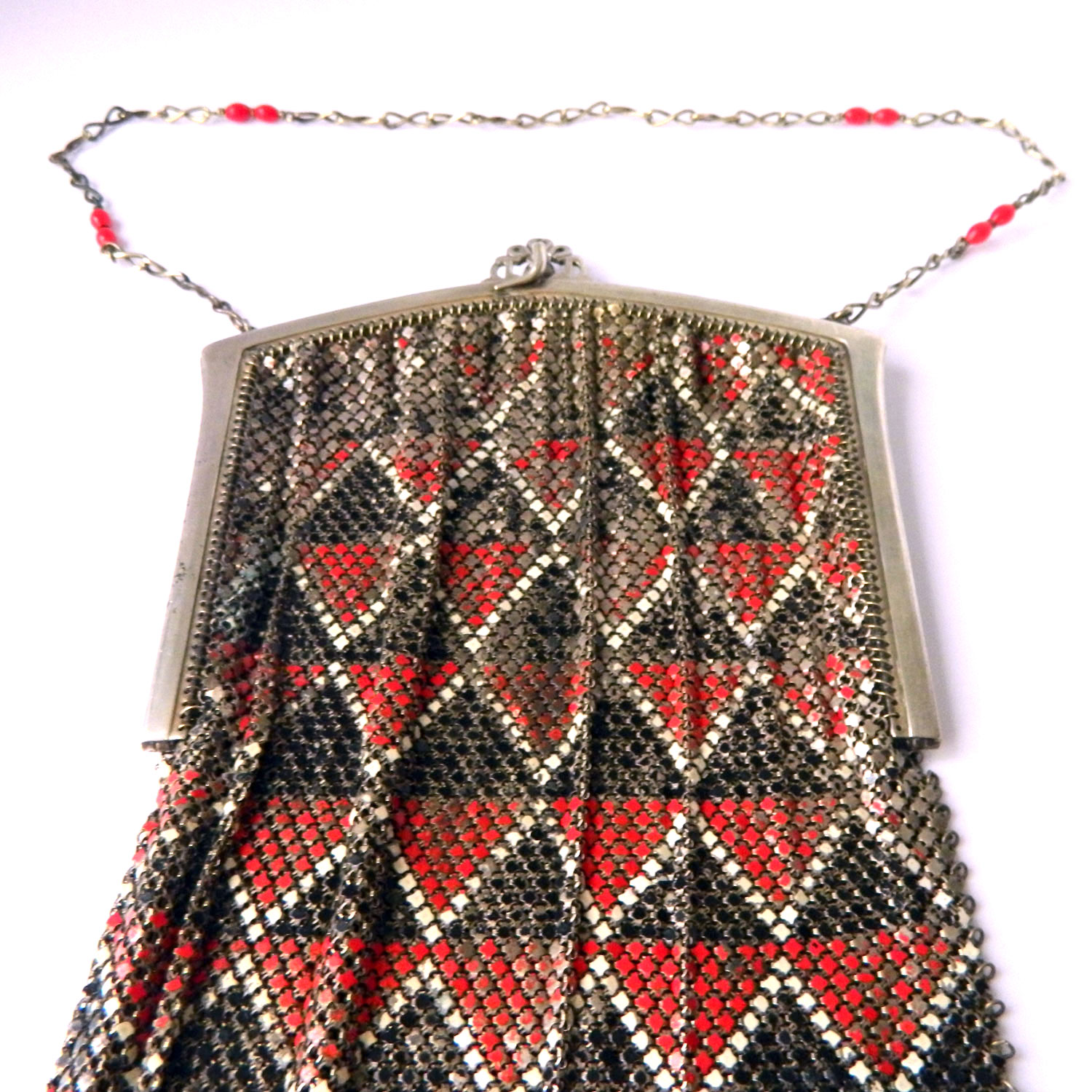 1920's Whiting and Davis mesh handbag