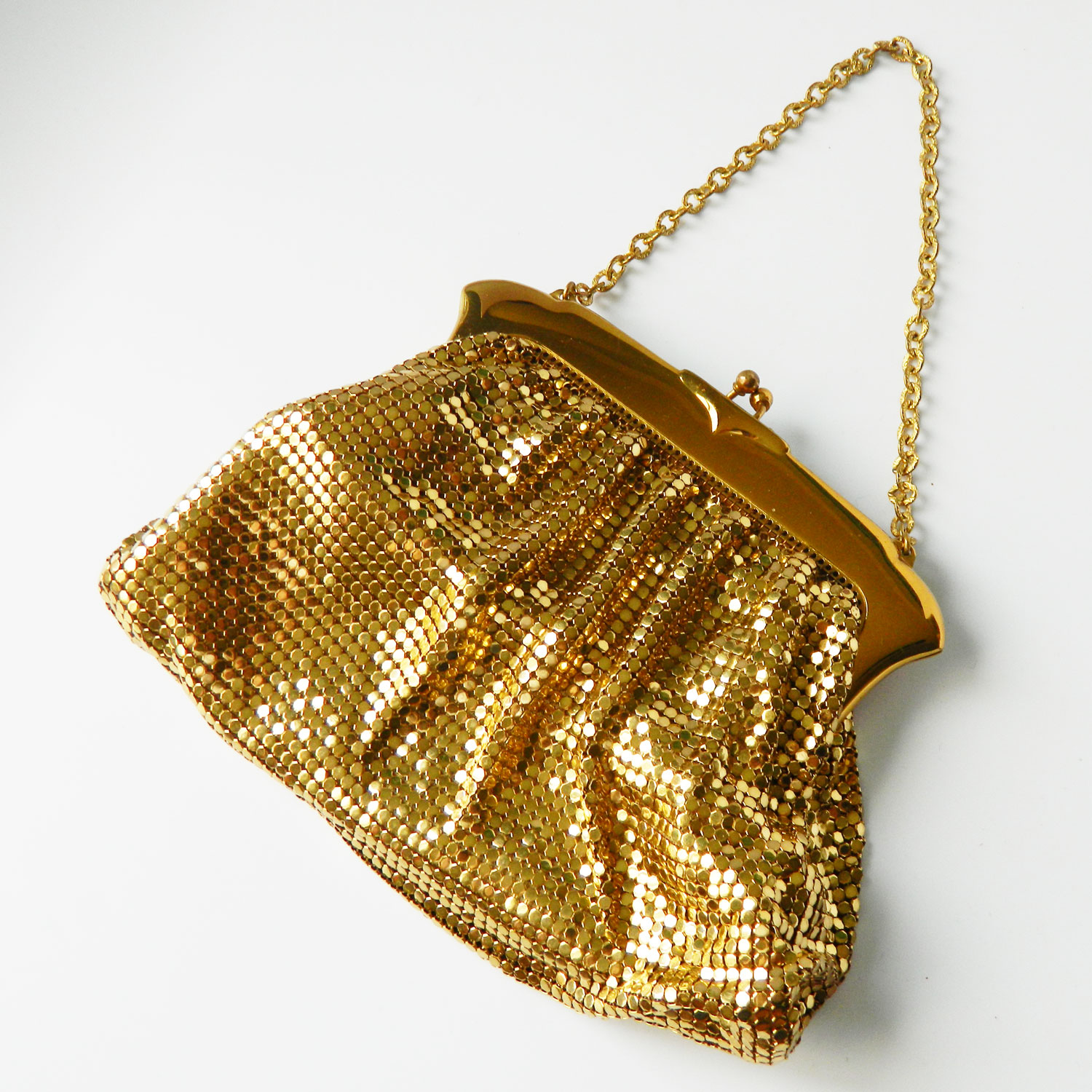 Whiting and Davis mesh handbag