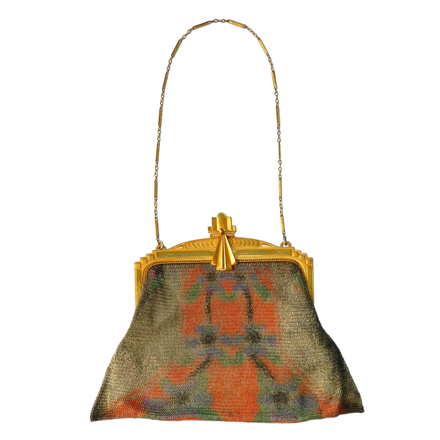 1920's Whiting and Davis mesh handbag