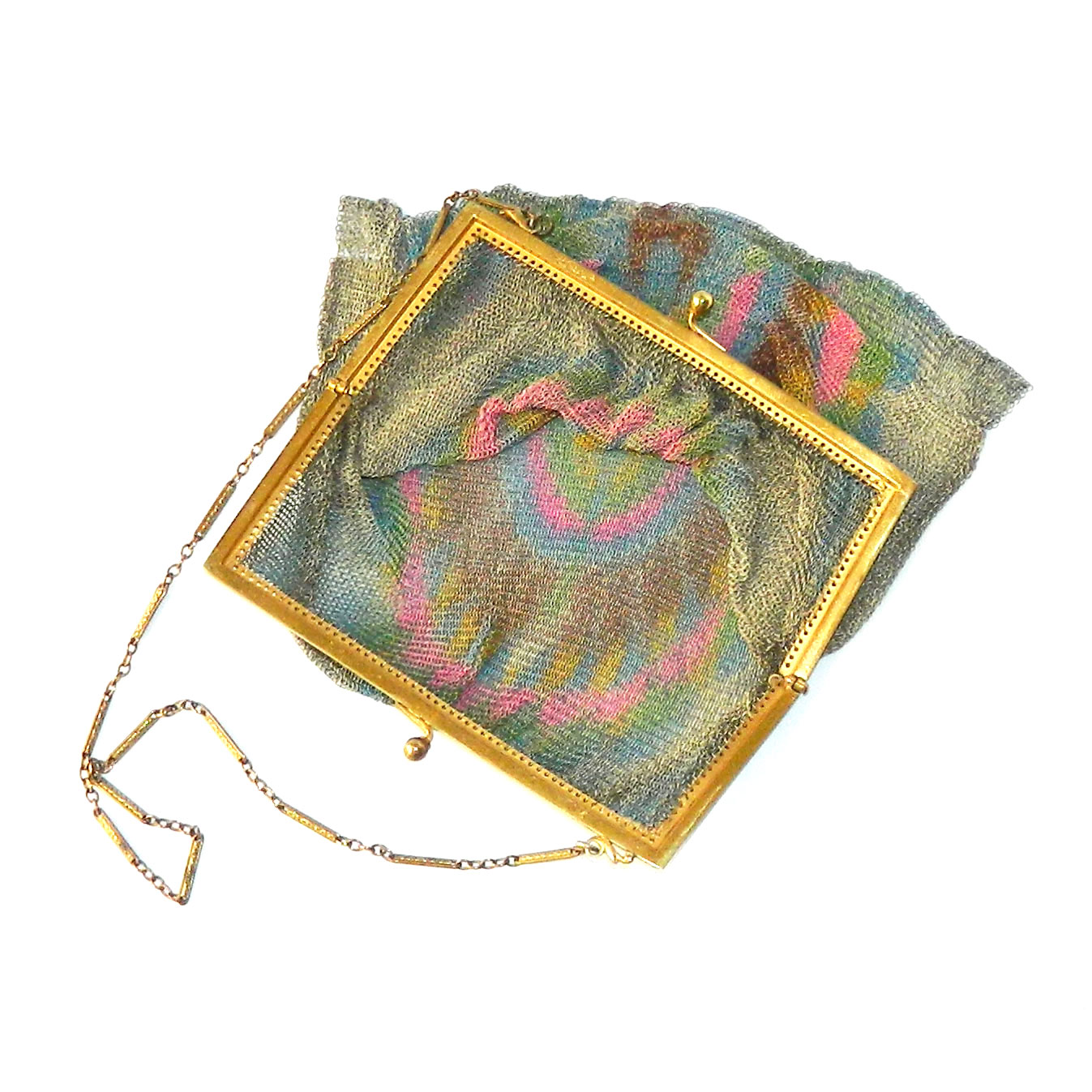 1920's Whiting and Davis mesh handbag