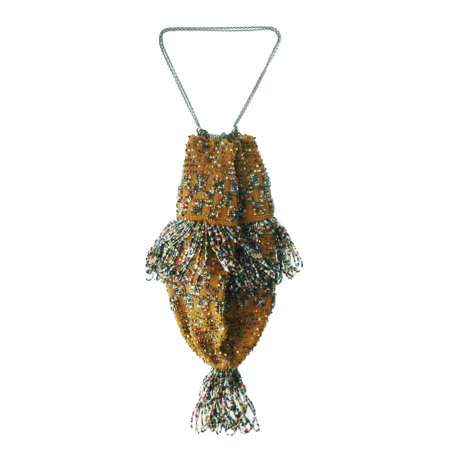Victorian beaded handbag