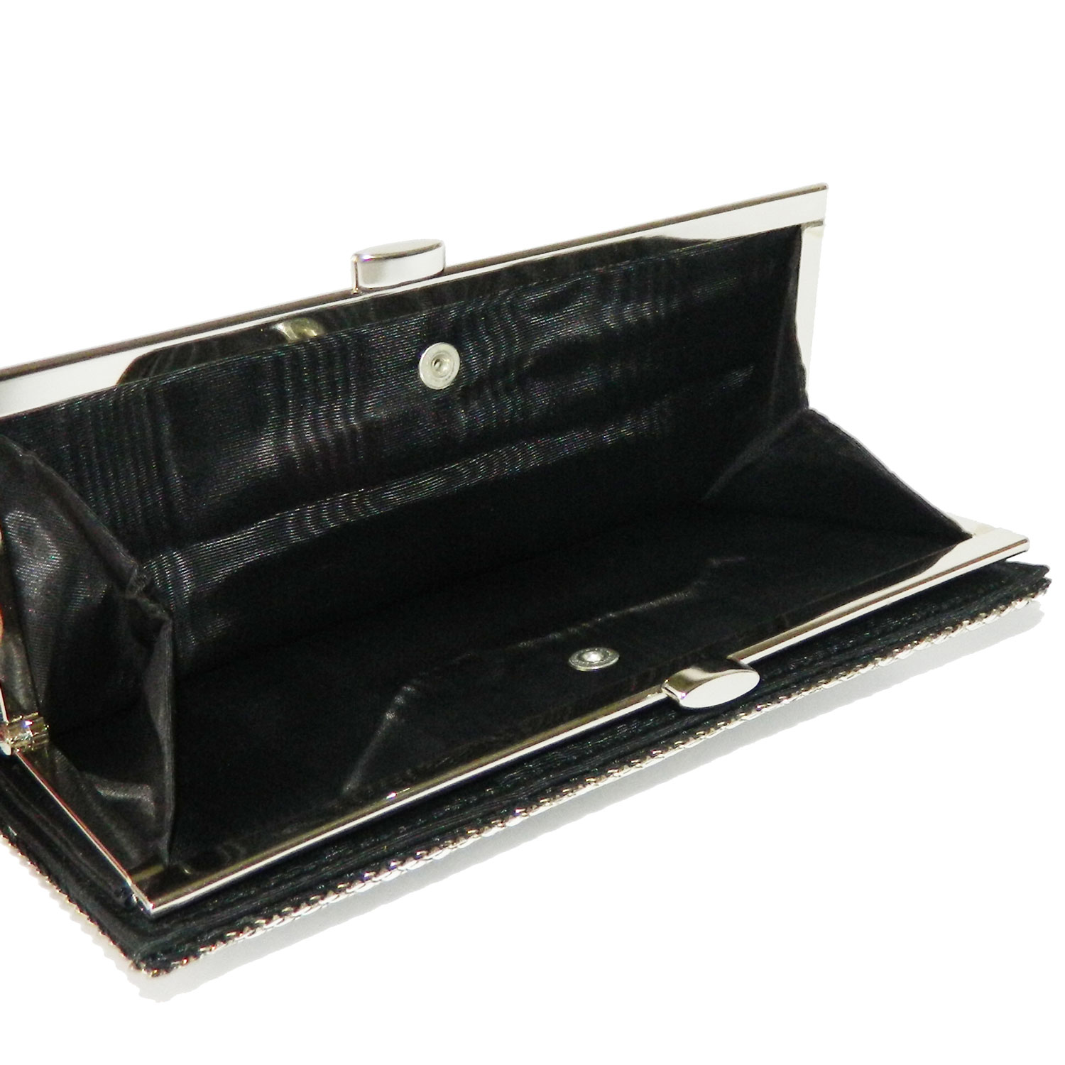 Vintage silver mesh clutch purse