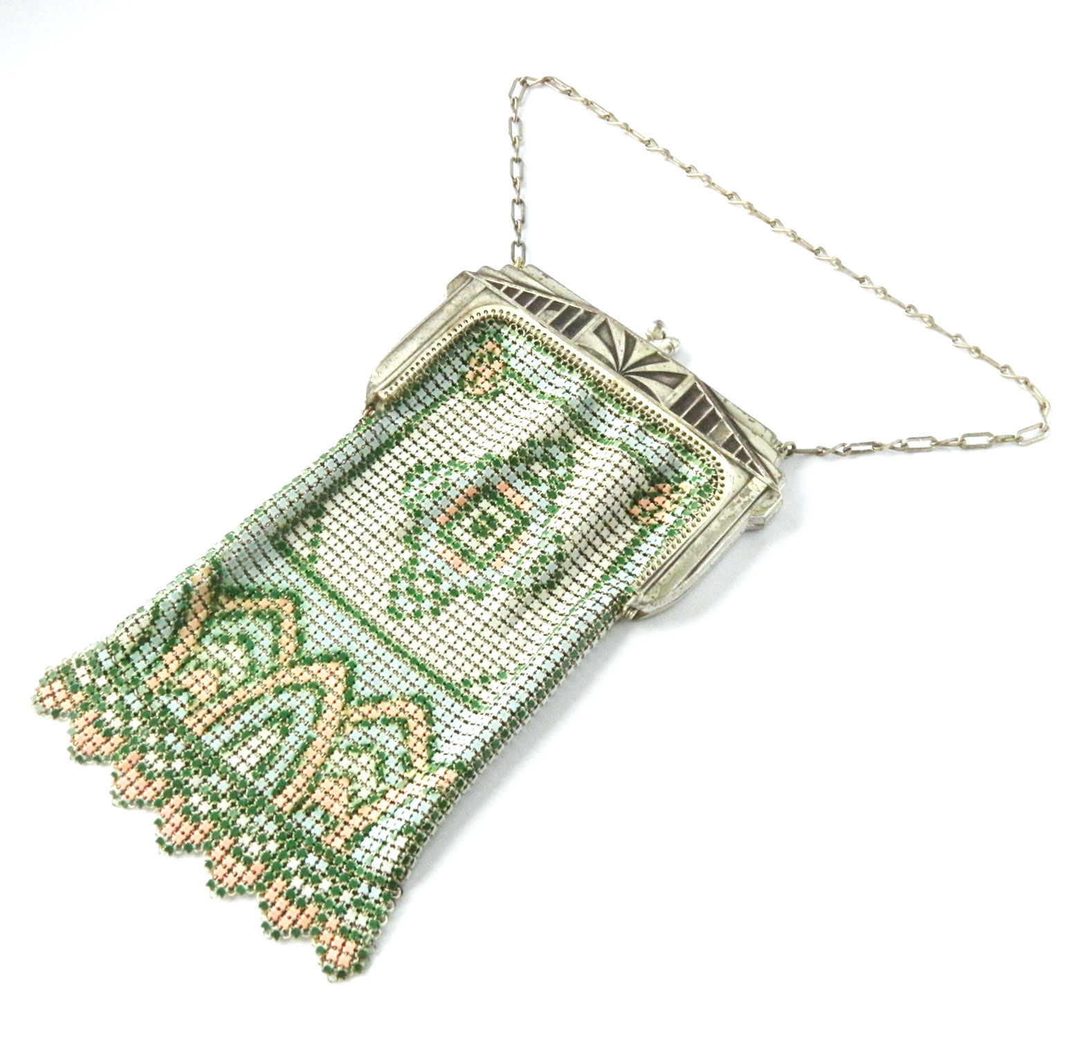 1920's Whiting and Davis mesh handbag