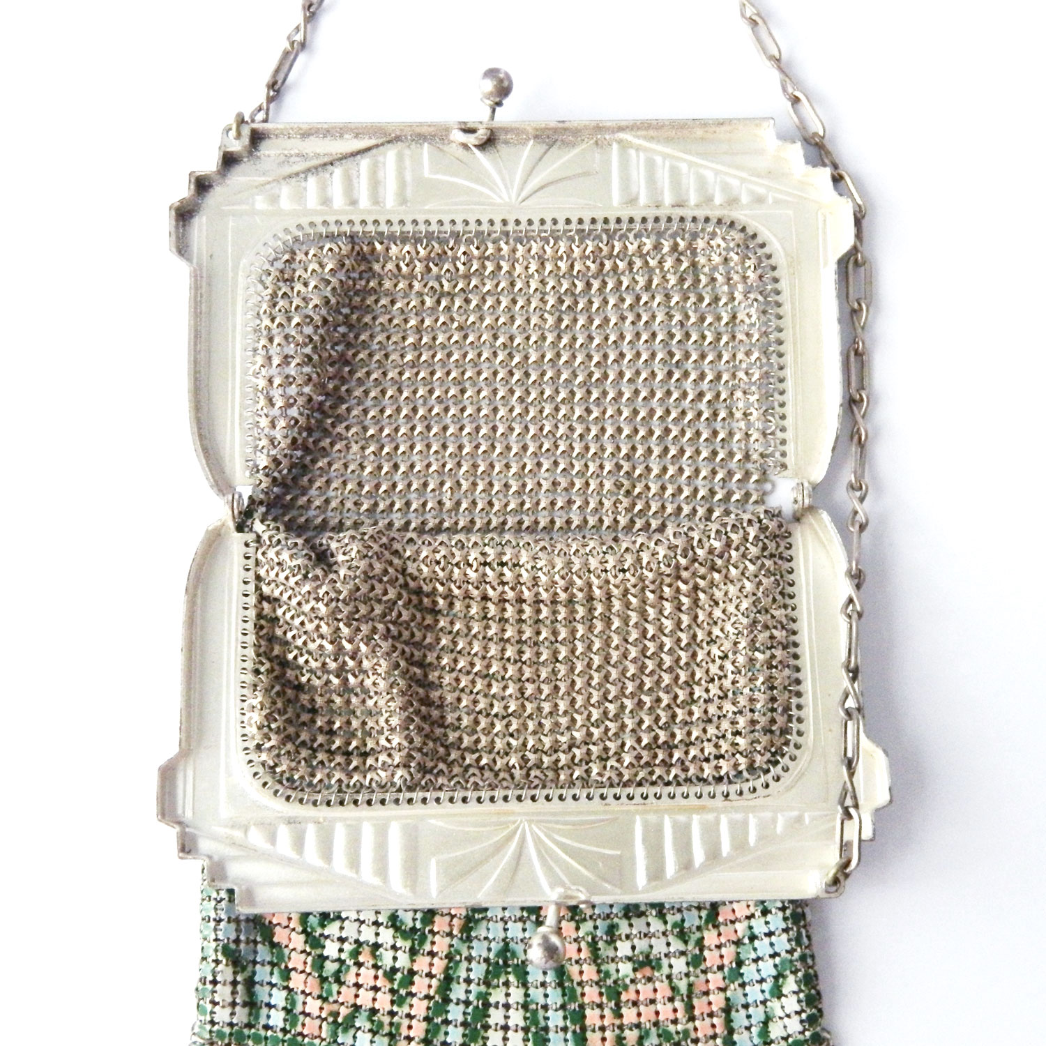 1920's Whiting and Davis mesh handbag