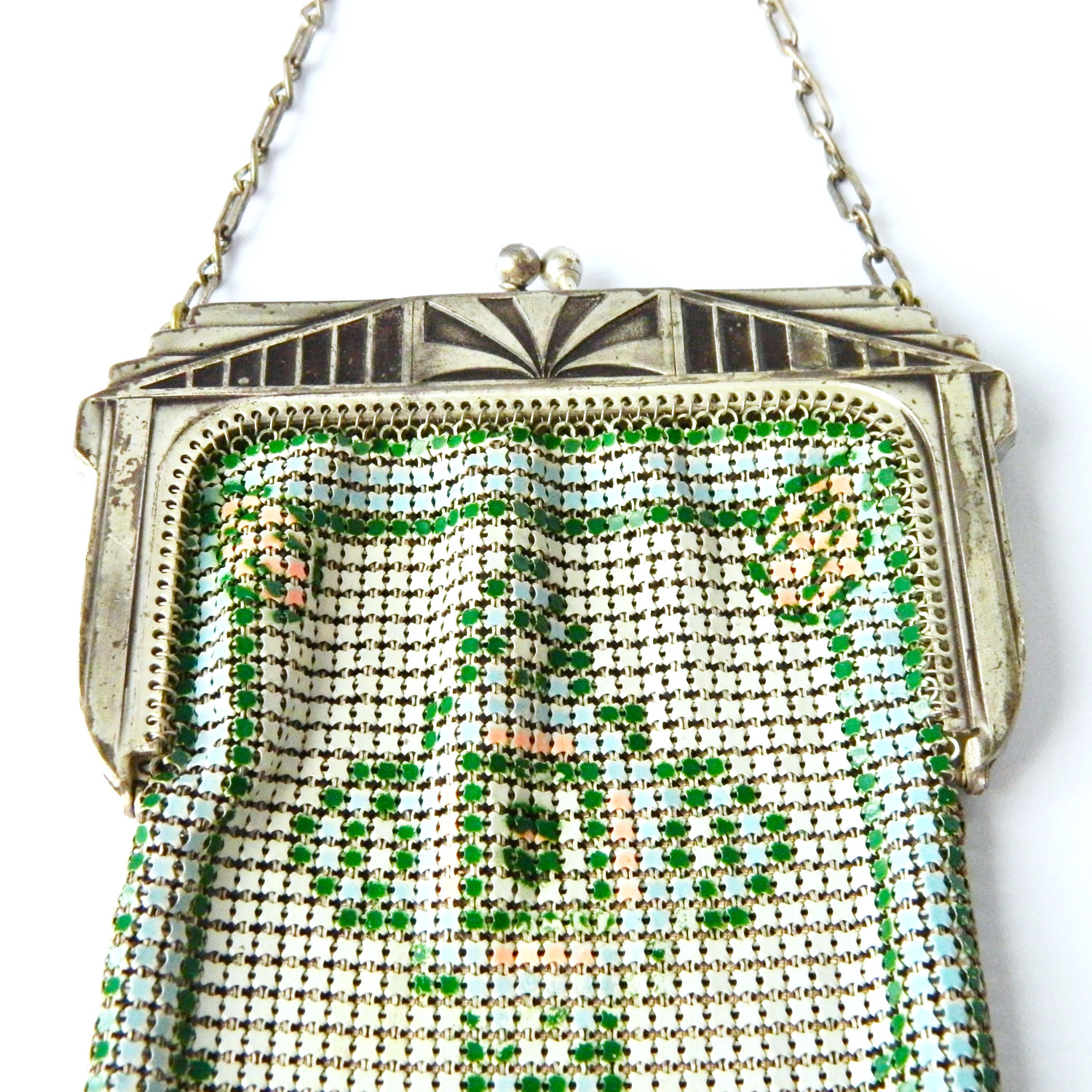1920's Whiting and Davis mesh handbag