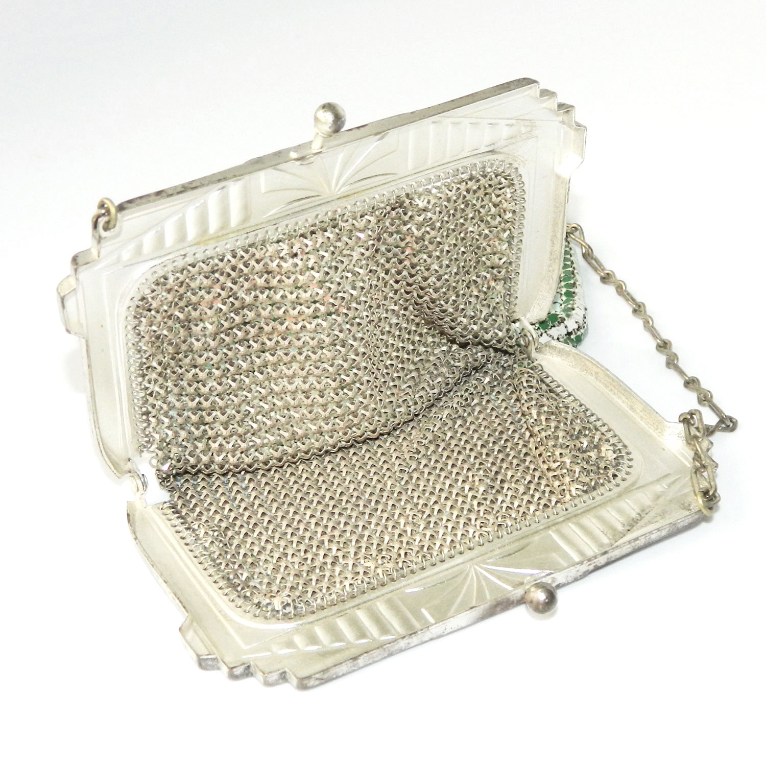 1920's Whiting and Davis mesh handbag