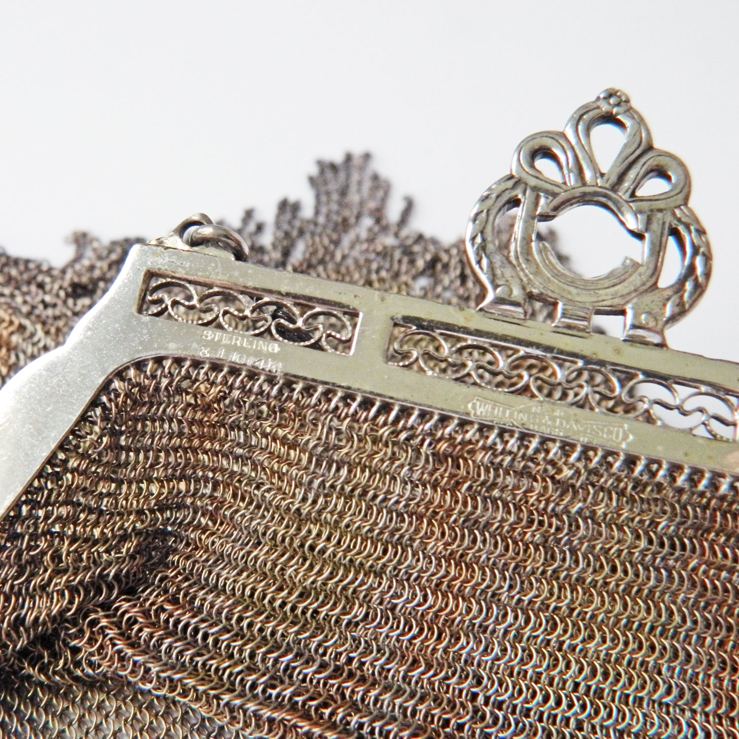 Whiting and davis silver mesh purse hotsell