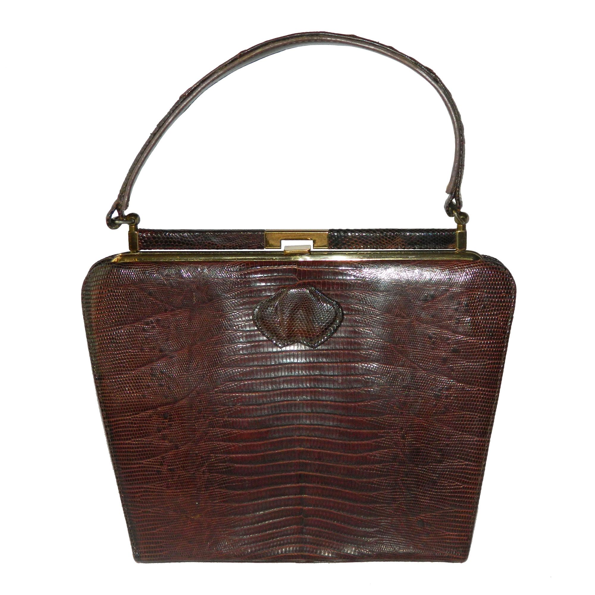 1950s lizard leather purse