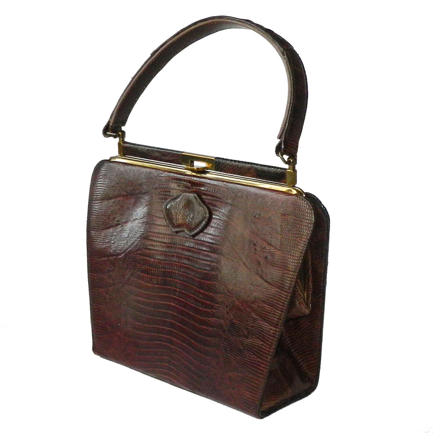 1950s lizard leather purse