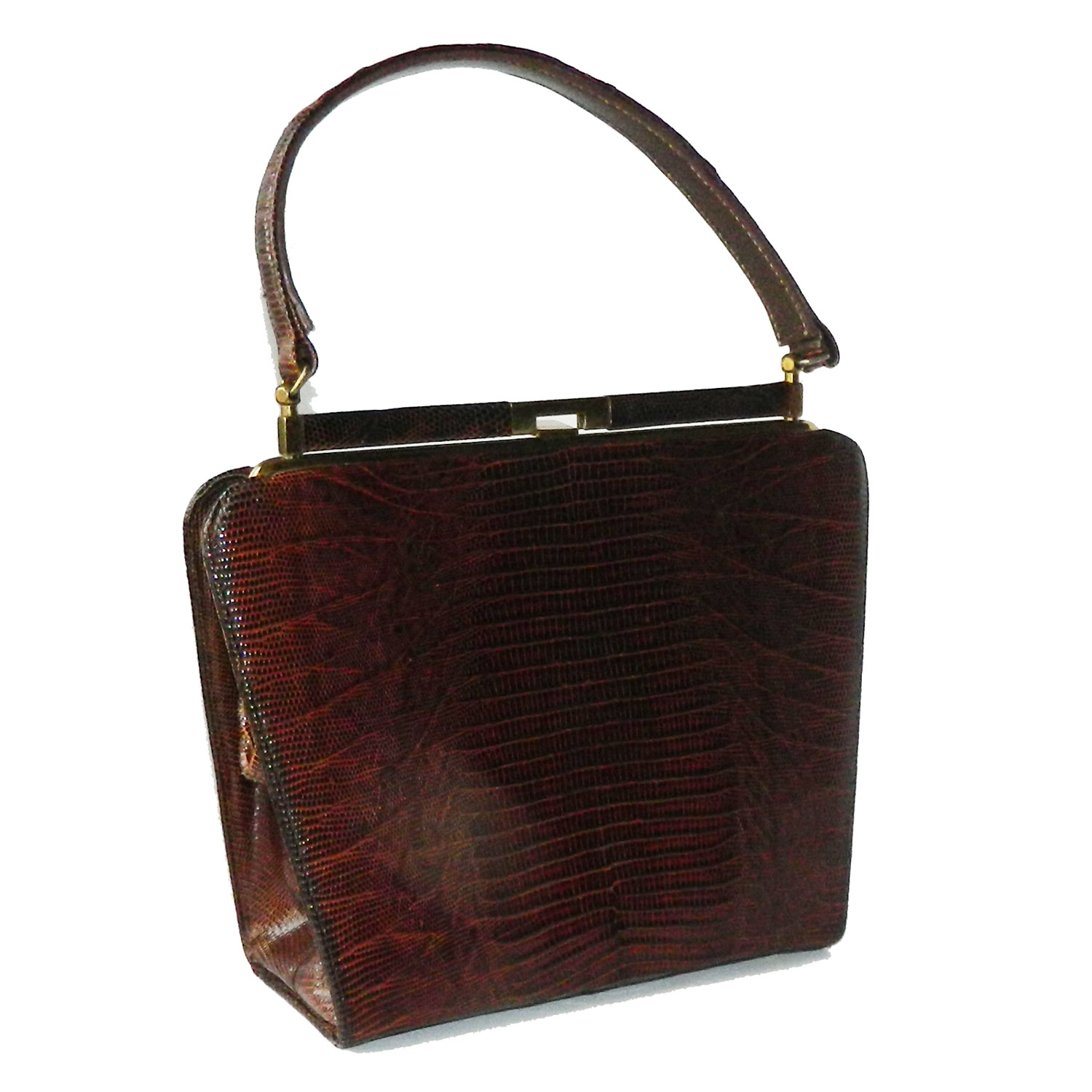 1950s lizard leather purse