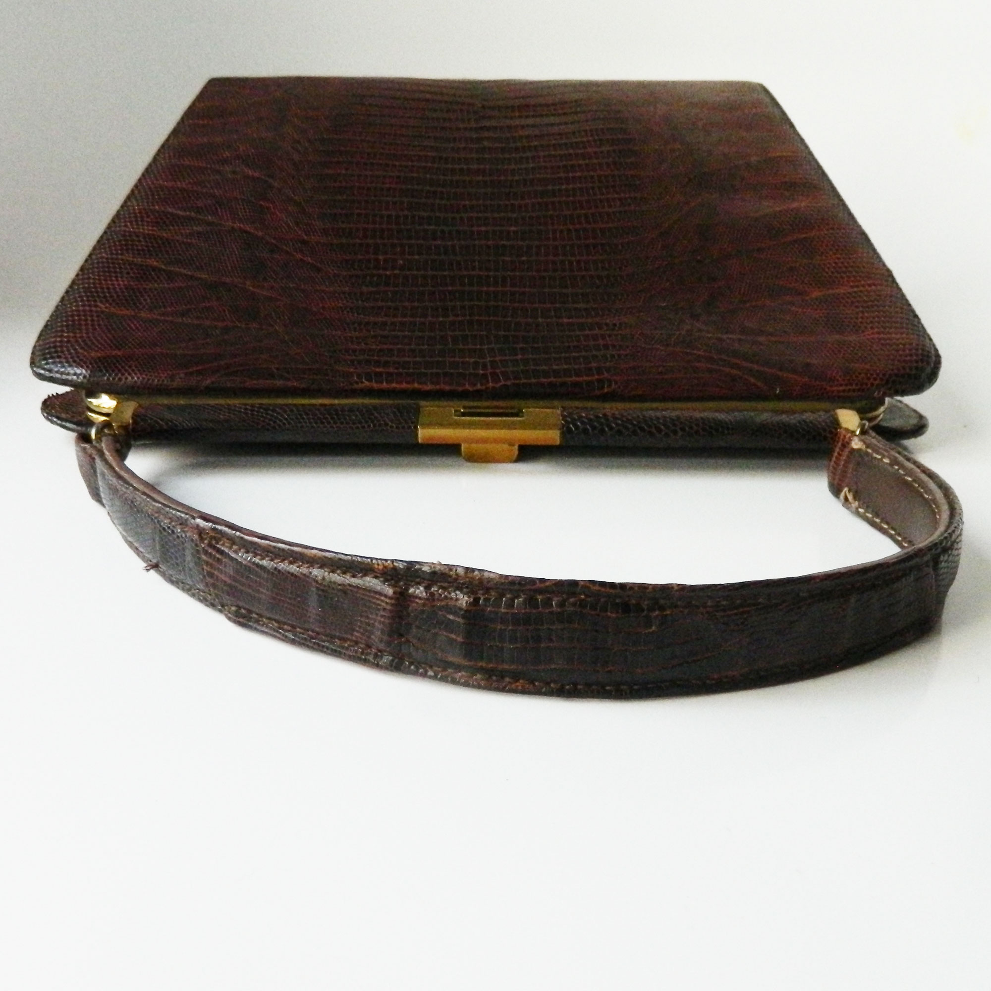 1950s lizard leather purse