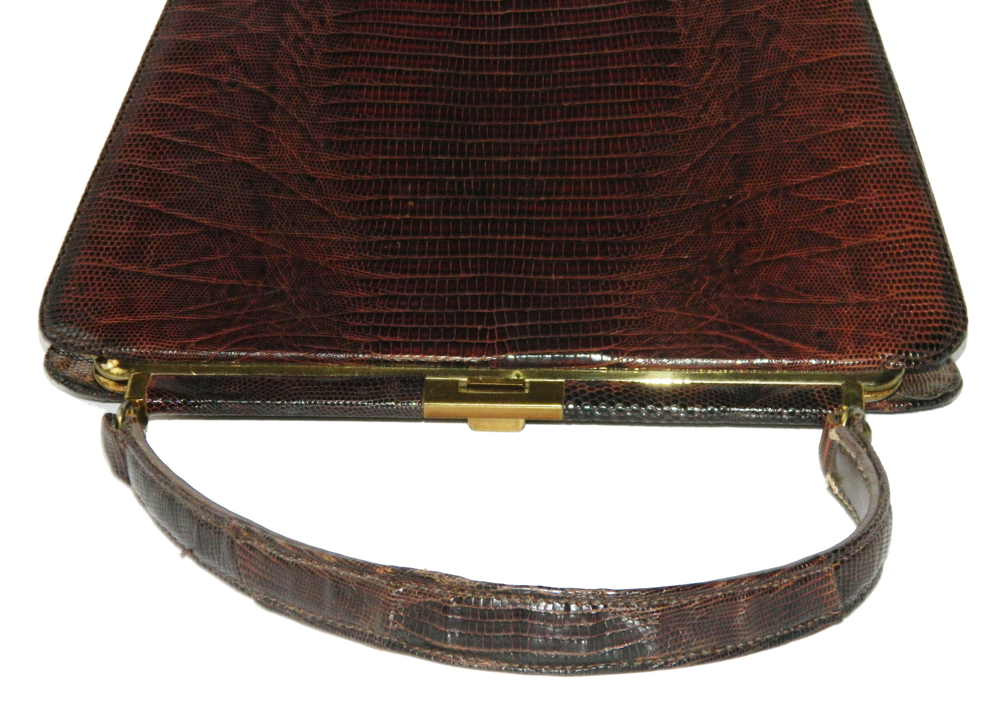 1950s lizard leather purse