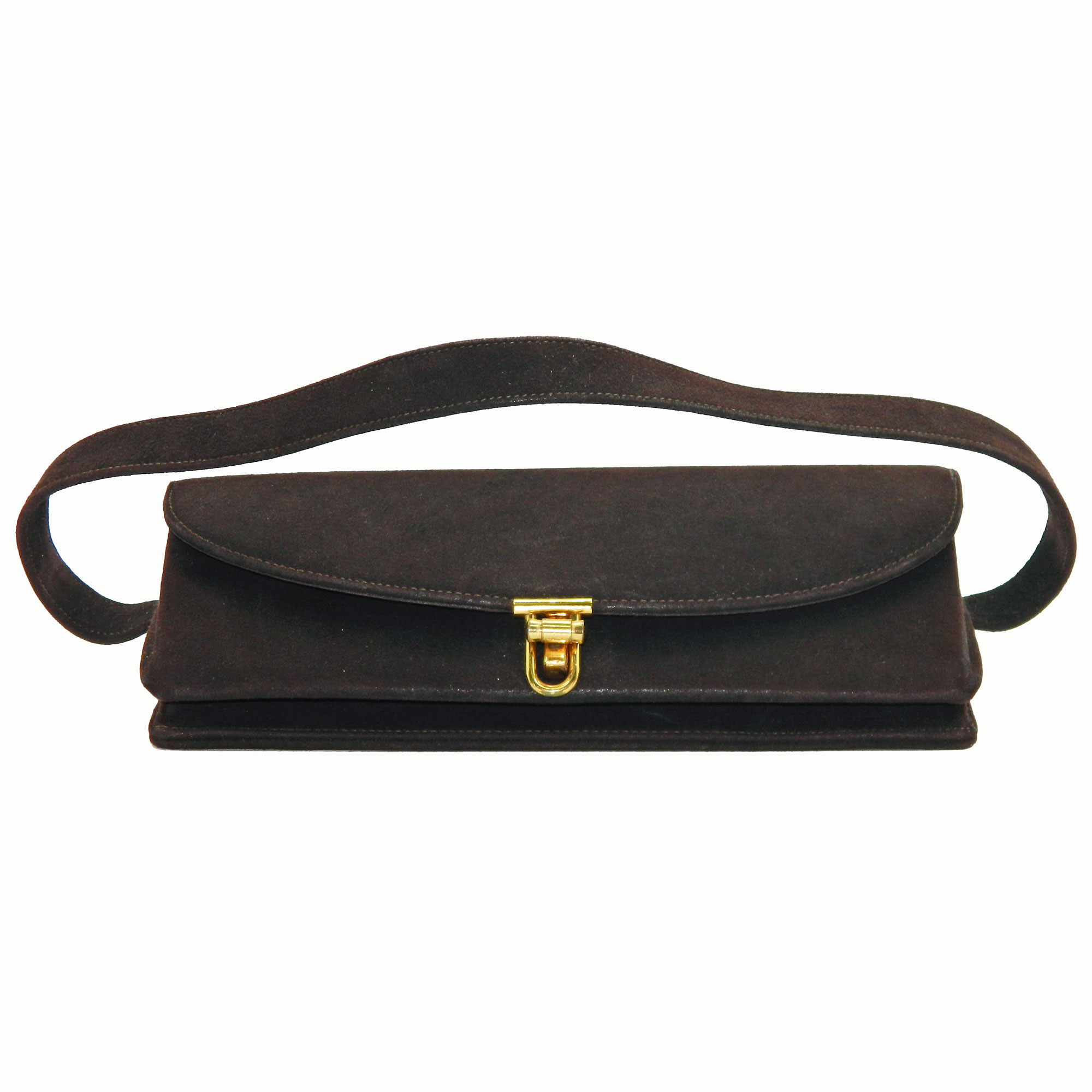 1940s suede purse